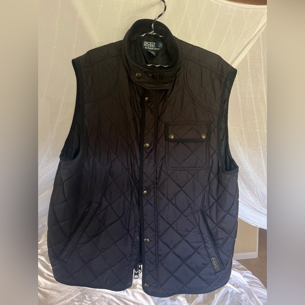 Polo Ralph Lauren black quilted vest xxl